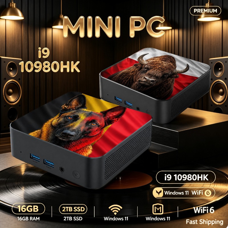 Pc Gaming Intel Core I9 - كمبيوتر ألعاب مكتبي صغير بمعالج Intel