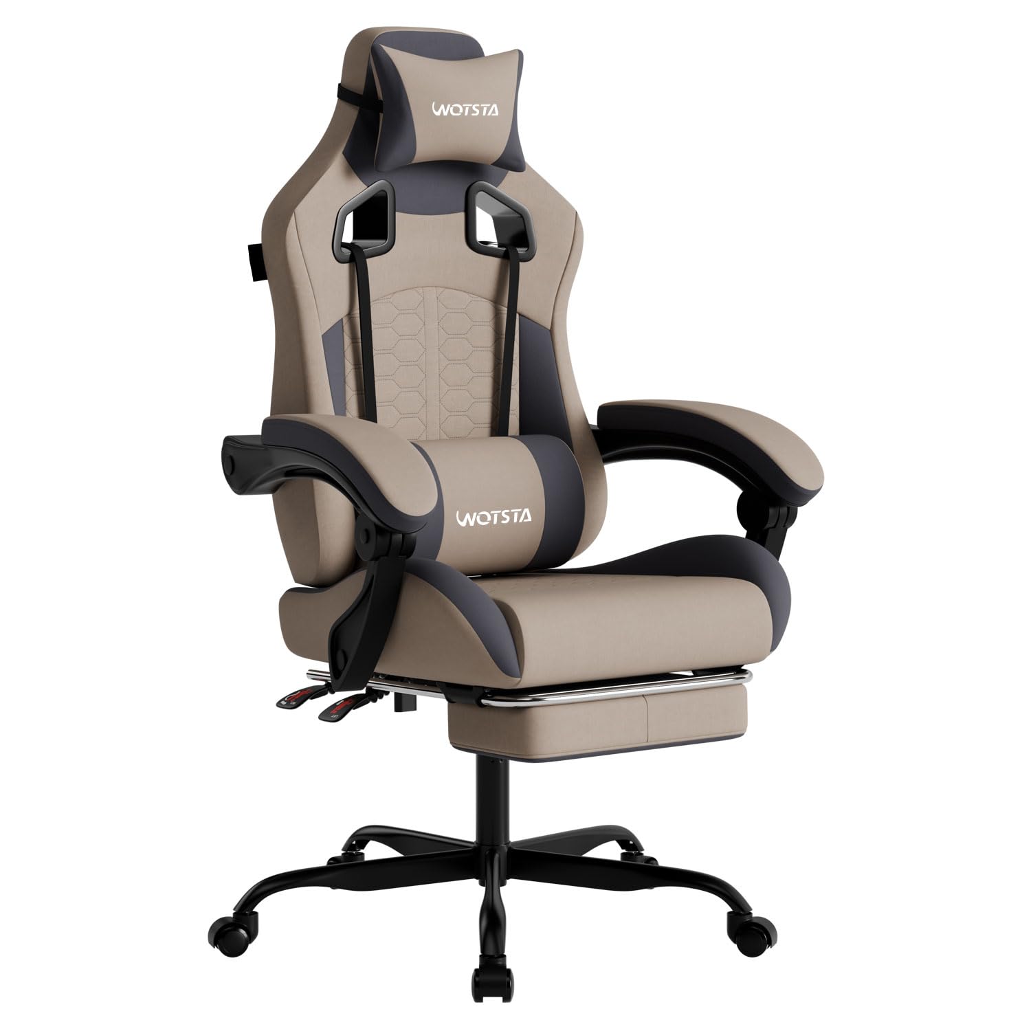Pc Gaming Chair - كرسي ألعاب مع خاصية التدليك، كرسي