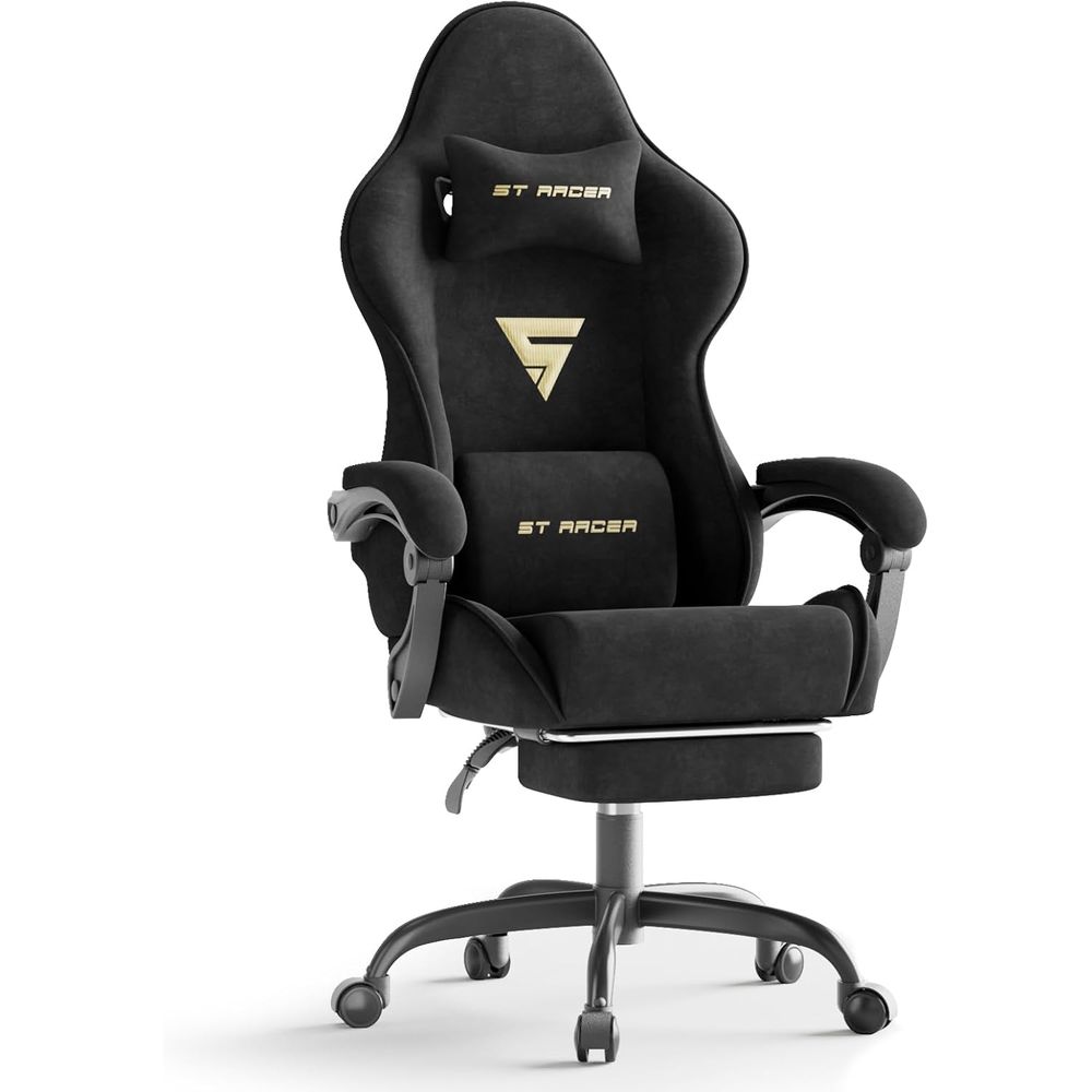 Pc Gaming Chair - كرسي ألعاب مريح من قماش المخمل