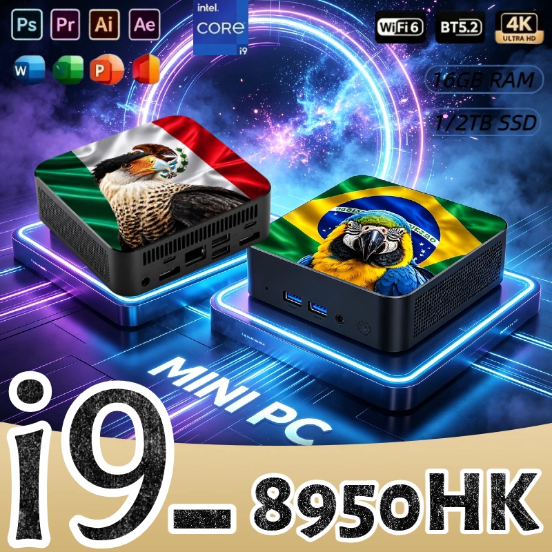 Pc Gaming New - كمبيوتر مصغر بمعالج Core i9-8950HK، ذاكرة