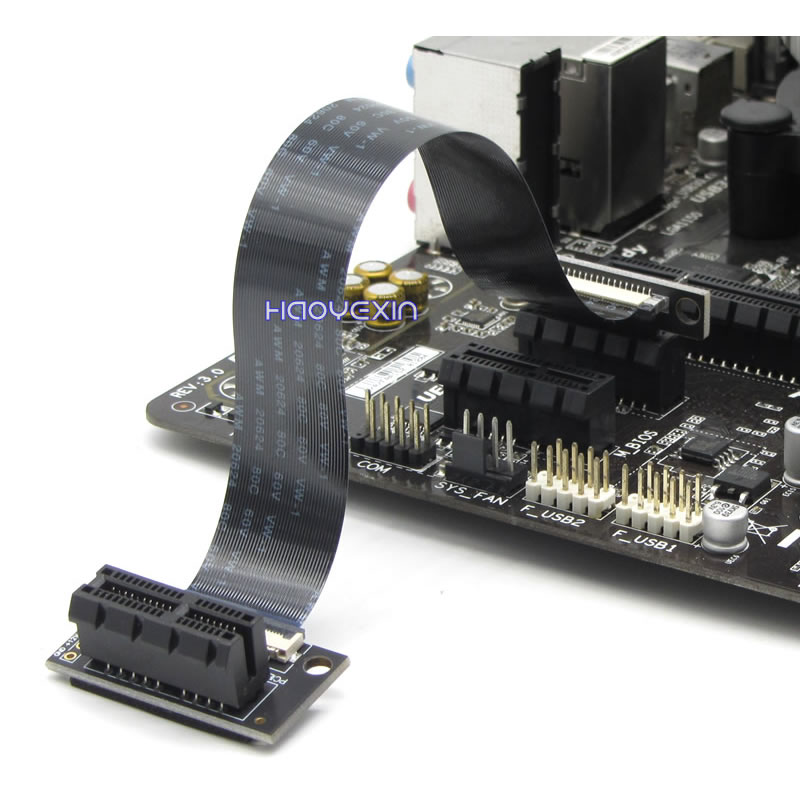 Pcie Riser Cable - Pci-e 1X FPC اكسبرس الناهض تمديد