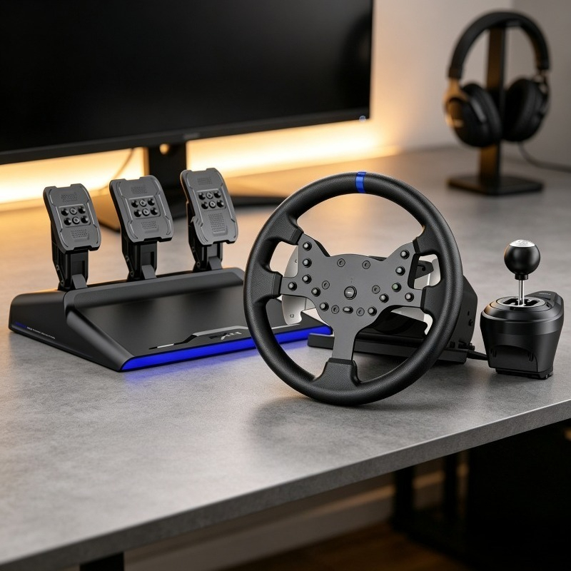 Pc Gaming Simulator - عجلة قيادة سباق V99 بقوة 3.2