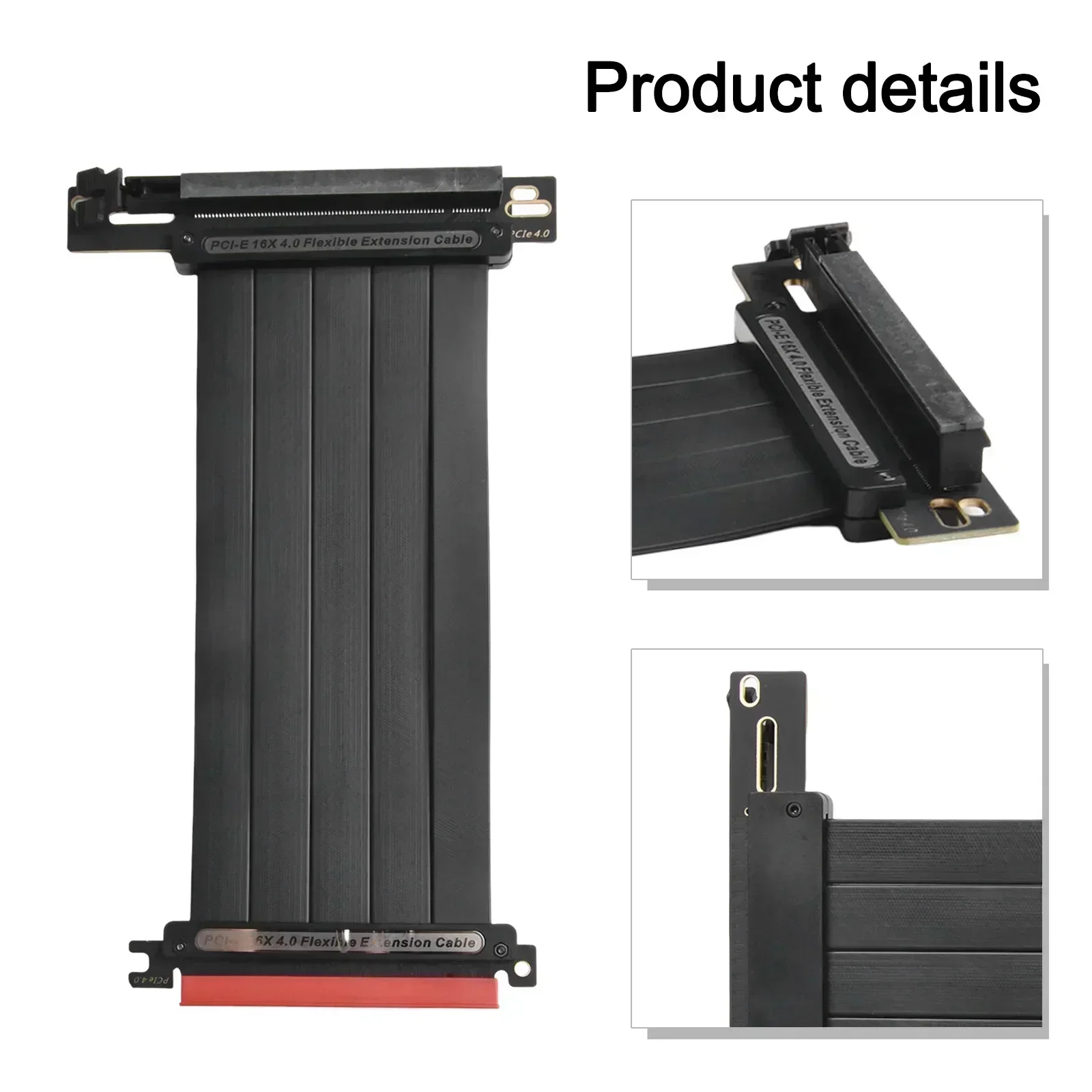 Pcie Riser Cable - TEUCER PCI-E 4.0 X16 كابل الناهض