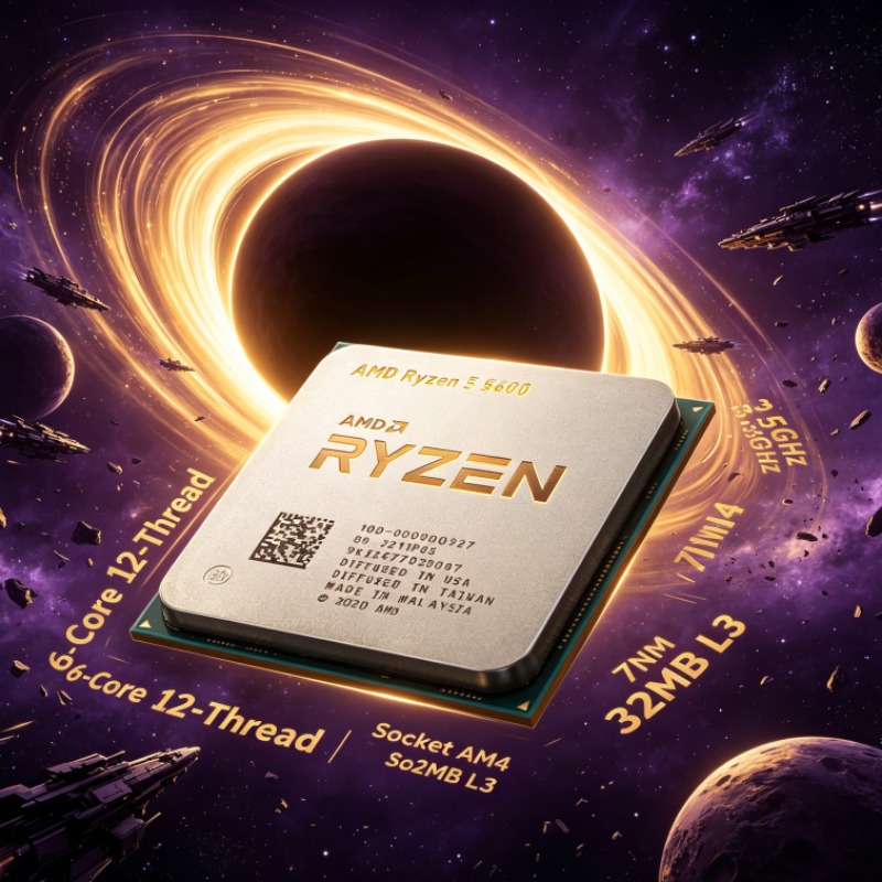 Pc Gaming Amd Ryzen 5 - معالج Ryzen 5 5600 سداسي النواة