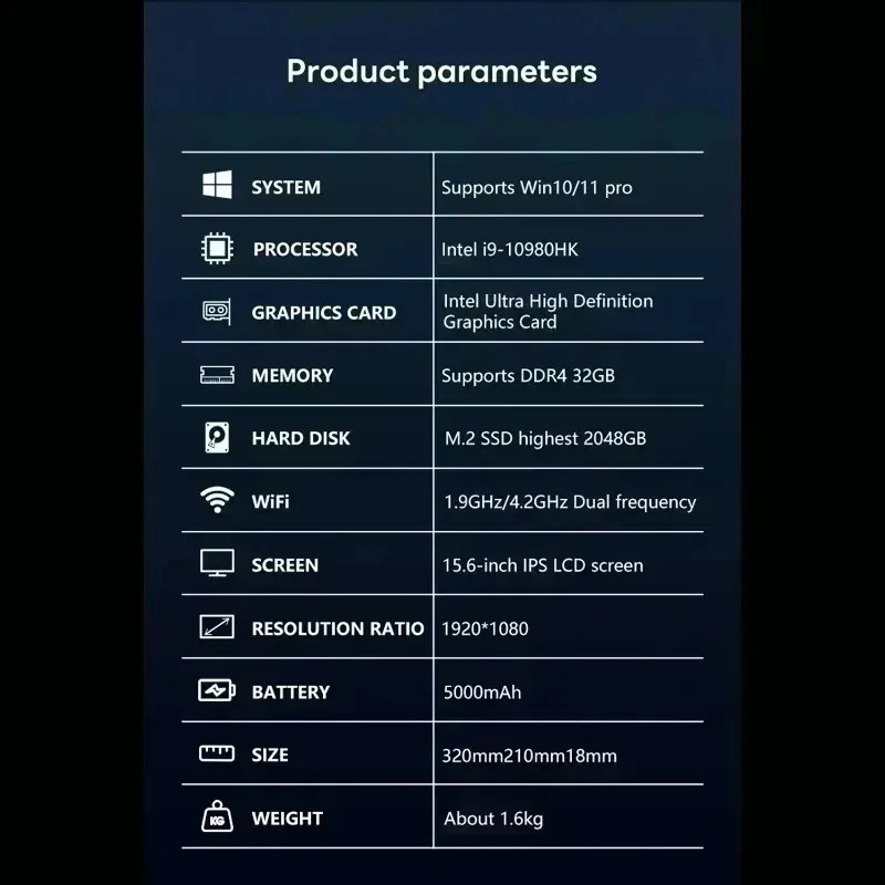 كمبيوتر محمول جديد 15.6 بوصة،  - مراجعة Pc Gaming Intel Core I9 وسعره