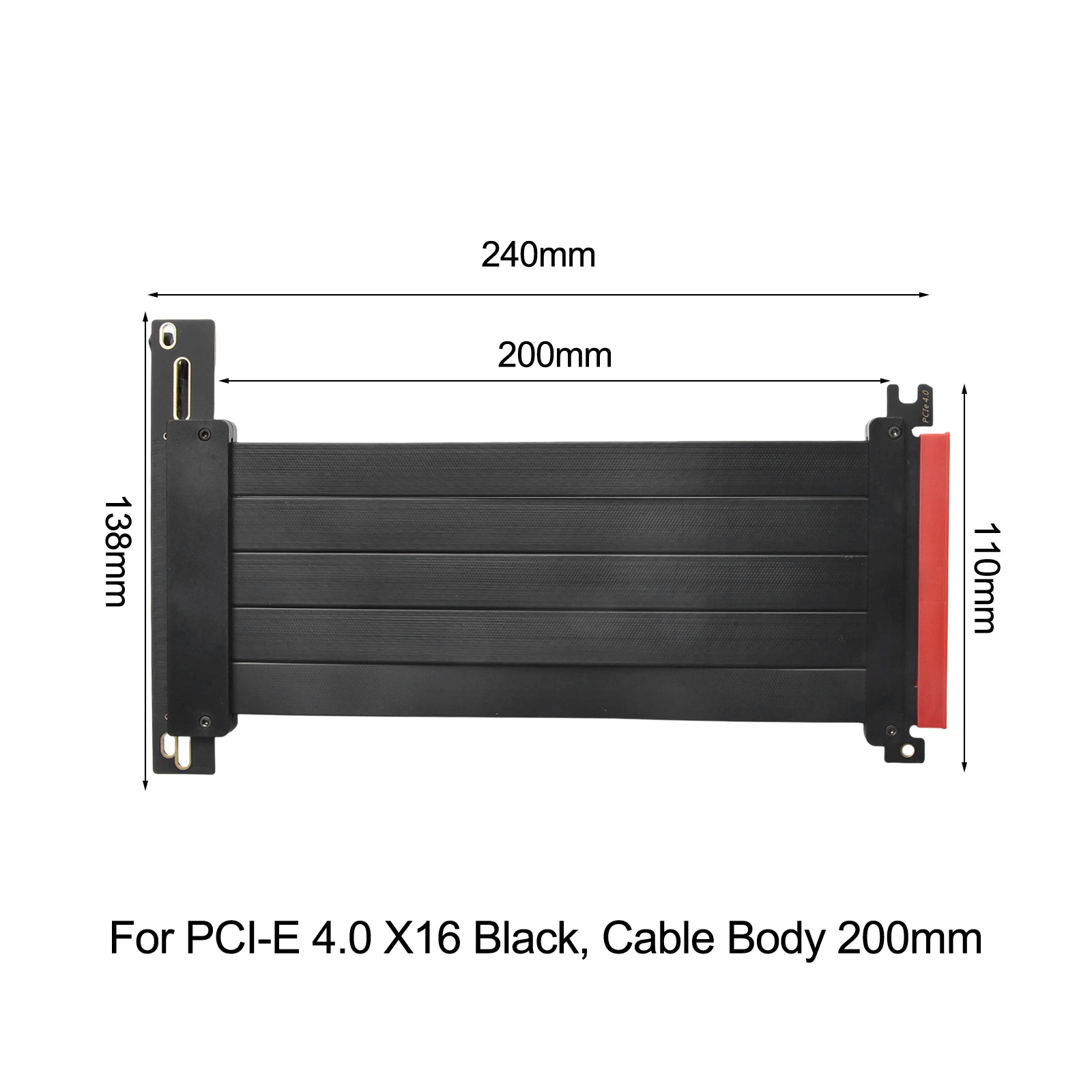 كابل رايزر PCIe 4.0 X16 بطول 2 - مراجعة Pcie Riser Cable وسعره