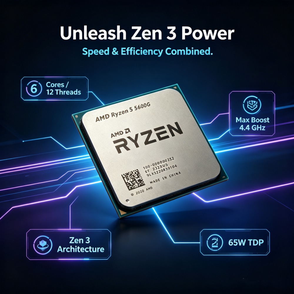 معالج AM4 غير مقفل مع رسومات V - مراجعة Pc Gaming Amd Ryzen 5 وسعره