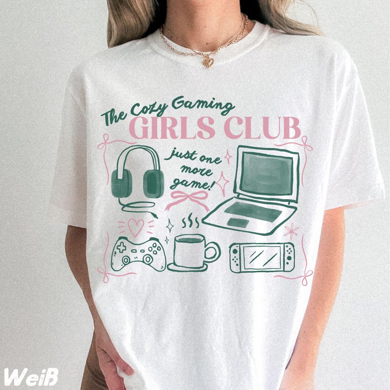 تي شيرت The Cozy Gaming Girls  - مراجعة Pc Gaming Club وسعره