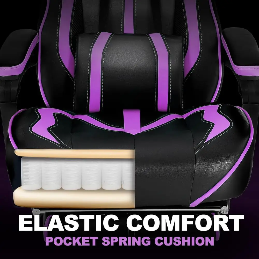كرسي ألعاب مريح قابل للإمالة ل - مراجعة Pc Gaming Chair وسعره