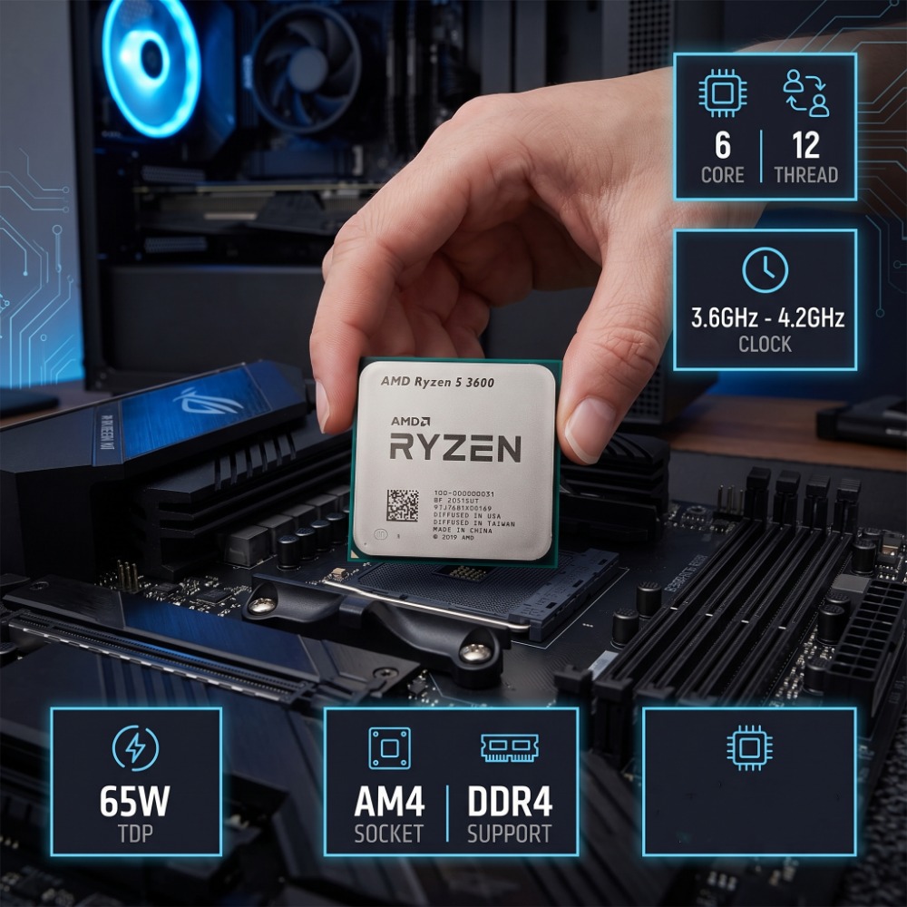 معالج AMD Ryzen 5 3600 لسطح ال - مراجعة Pc Gaming Amd Ryzen 5 وسعره