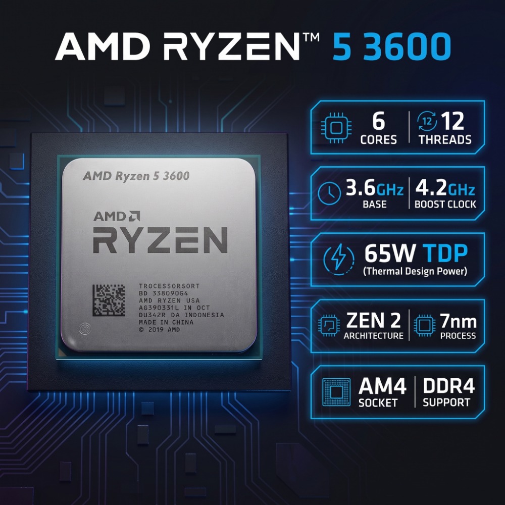 معالج AMD Ryzen 5 3600 لسطح ال - مراجعة Pc Gaming Amd Ryzen 5 وسعره