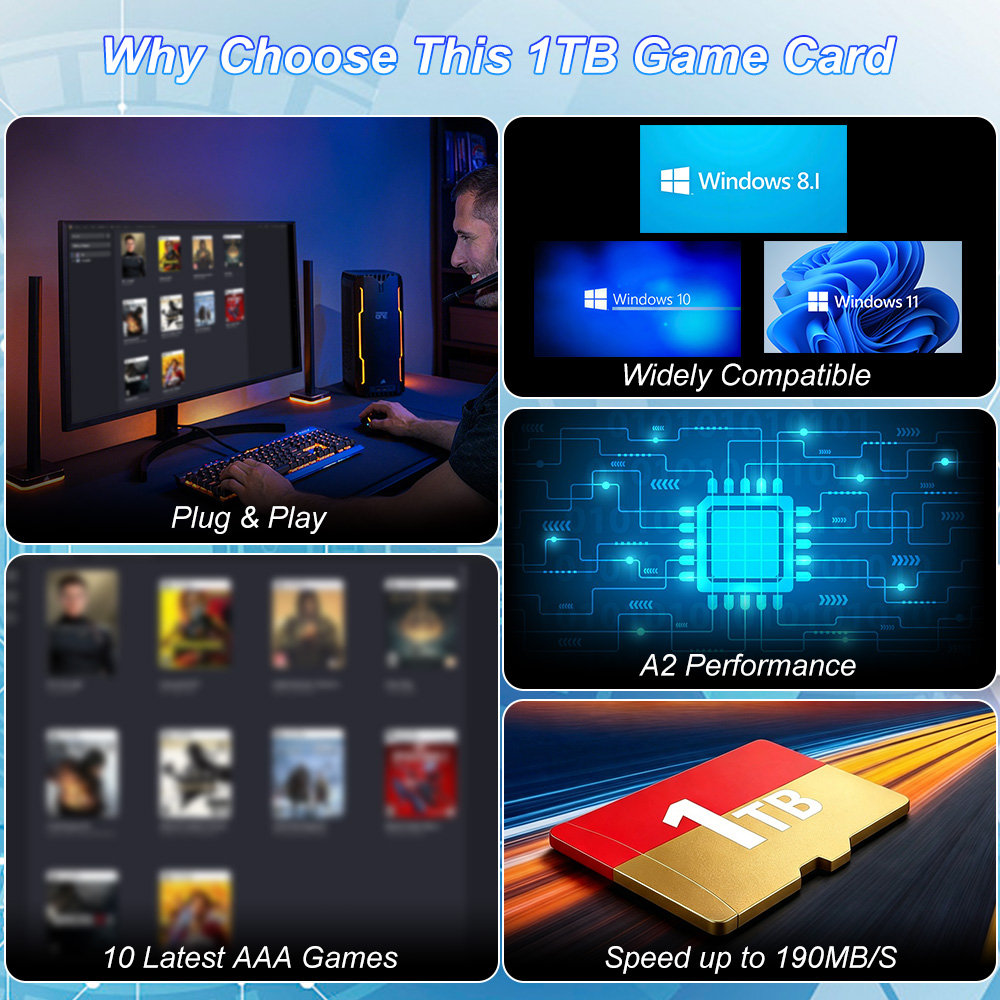 بطاقة ذاكرة JMachen سعة 1 تيرا - مراجعة Pc Gaming Aaa وسعره