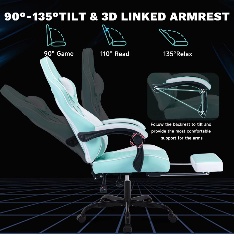 كرسي ألعاب مع خاصية التدليك، ك - مراجعة Pc Gaming Chair وسعره