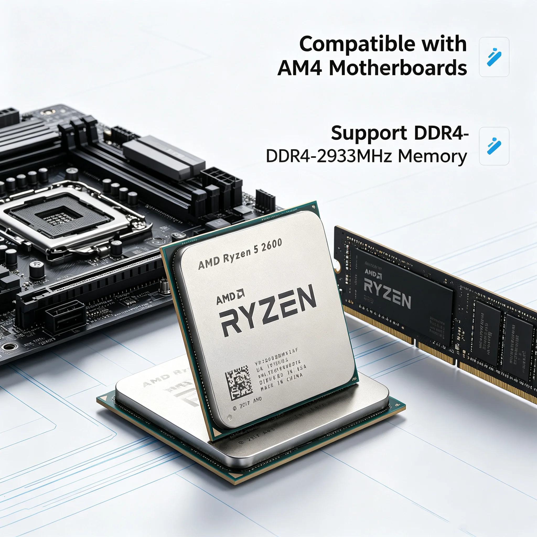 معالج AMD Ryzen 5 2600 بسرعة 3 - مراجعة Pc Gaming Amd Ryzen 5 وسعره