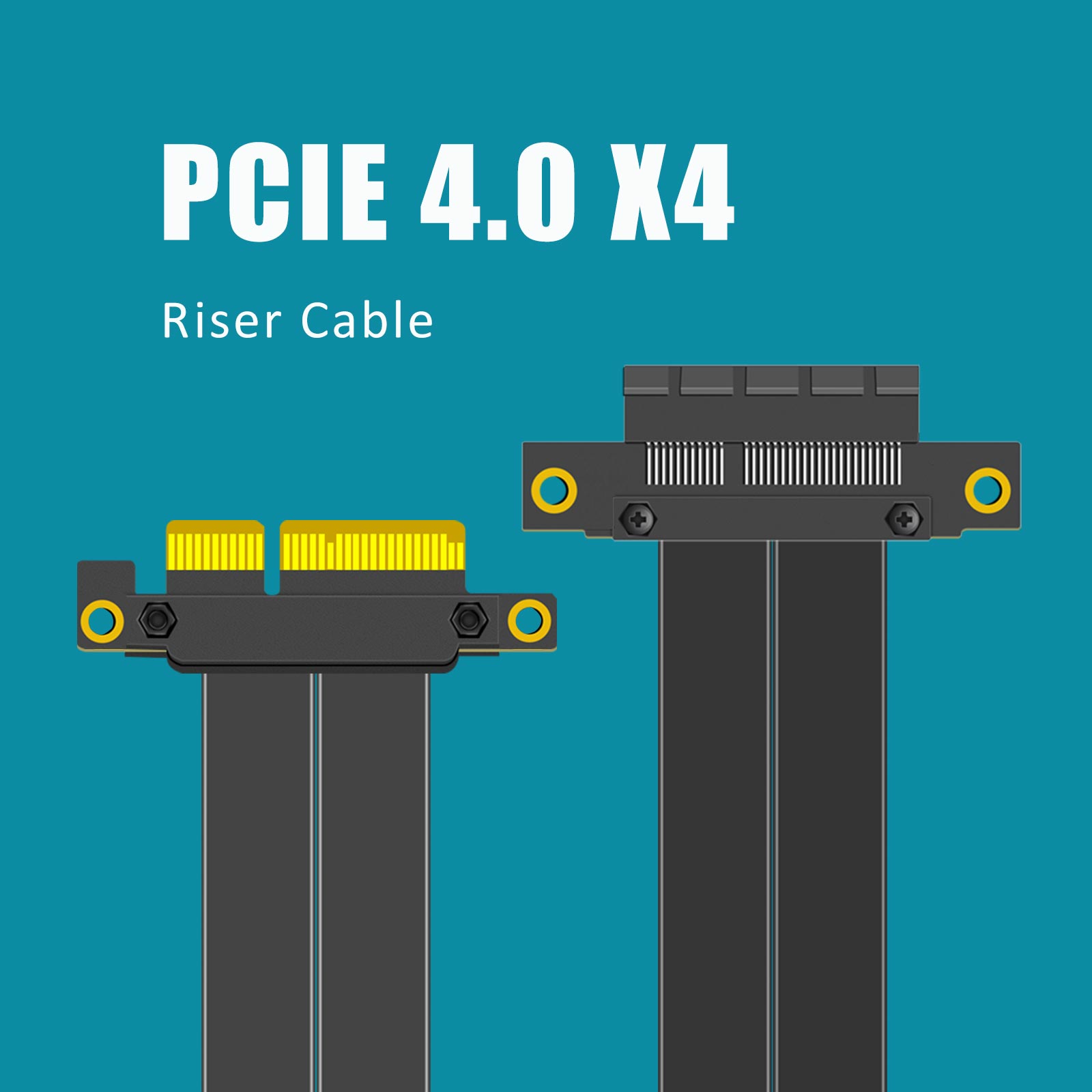 كابل رايزر PCIe 4.0 X4، بزاوية - مراجعة Pcie Riser Cable وسعره