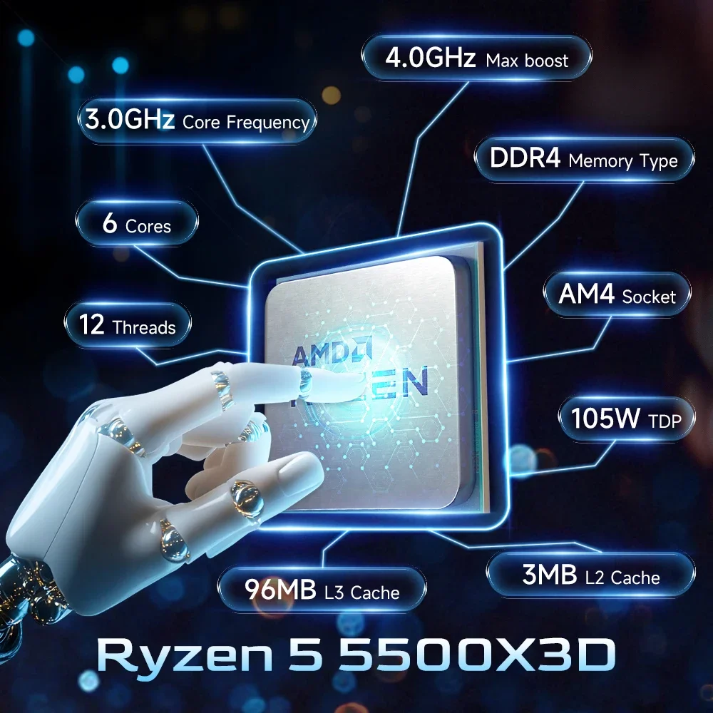 معالج ألعاب AMD Ryzen 5 5500X3 - مراجعة Pc Gaming Amd Ryzen 5 وسعره