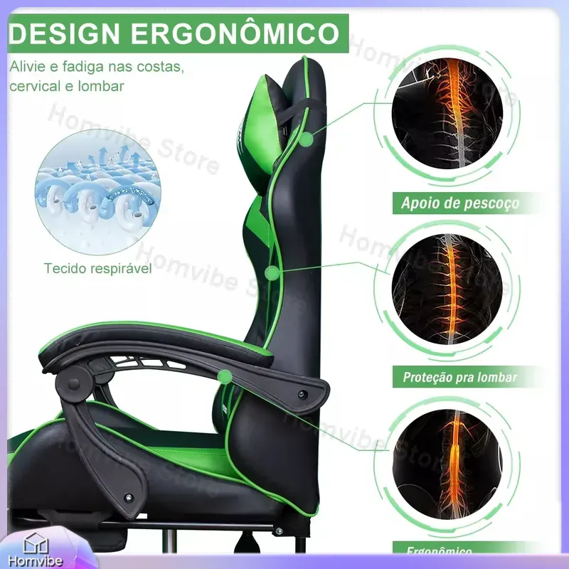 كرسي ألعاب مريح بظهر عالٍ ومسن - مراجعة Pc Gaming Chair وسعره